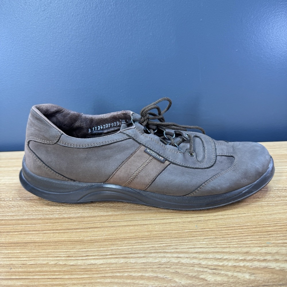 Mephisto Runoff Air Jet Men's US‎ 10 Brown Leather Walking Comfort Shoes